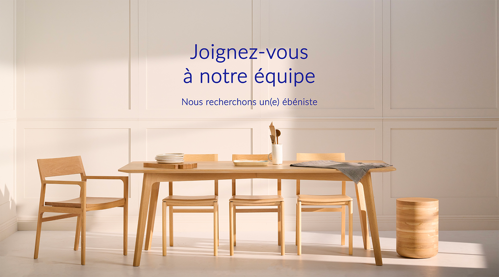 À la recherche d'un(e) nouvel(le) ébéniste